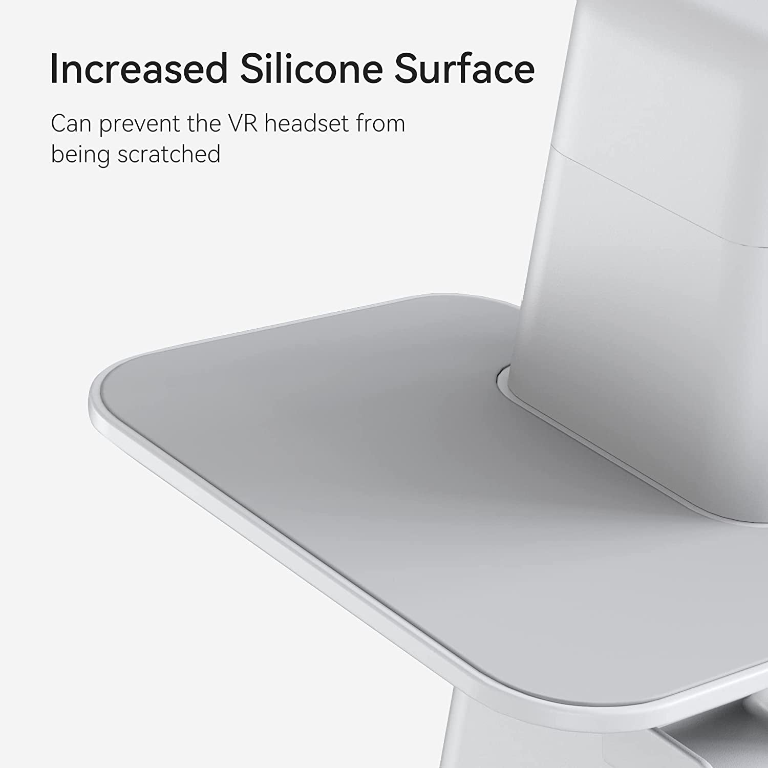 Upgraded VR Stand Compatible with Quest 2 /Quest/Psvr 2 /Rift S/Valve Index/Hp Reverb G2VR Headset and Touch Controllers, Vr Headset Stand and Controller Holder Mount Station (White)